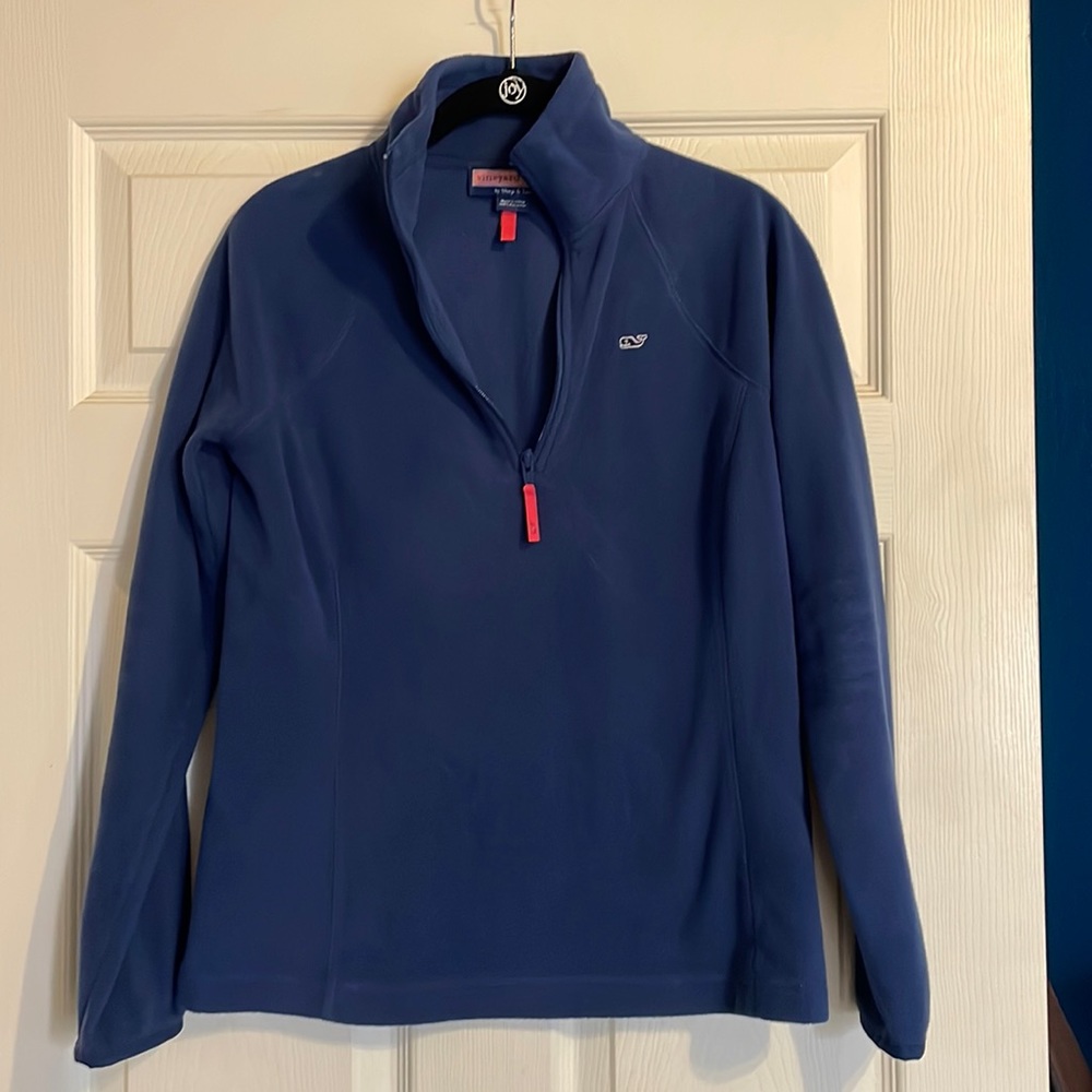 Vineyard Vines Women’s Navy 1/4 Zip Fleece Size S